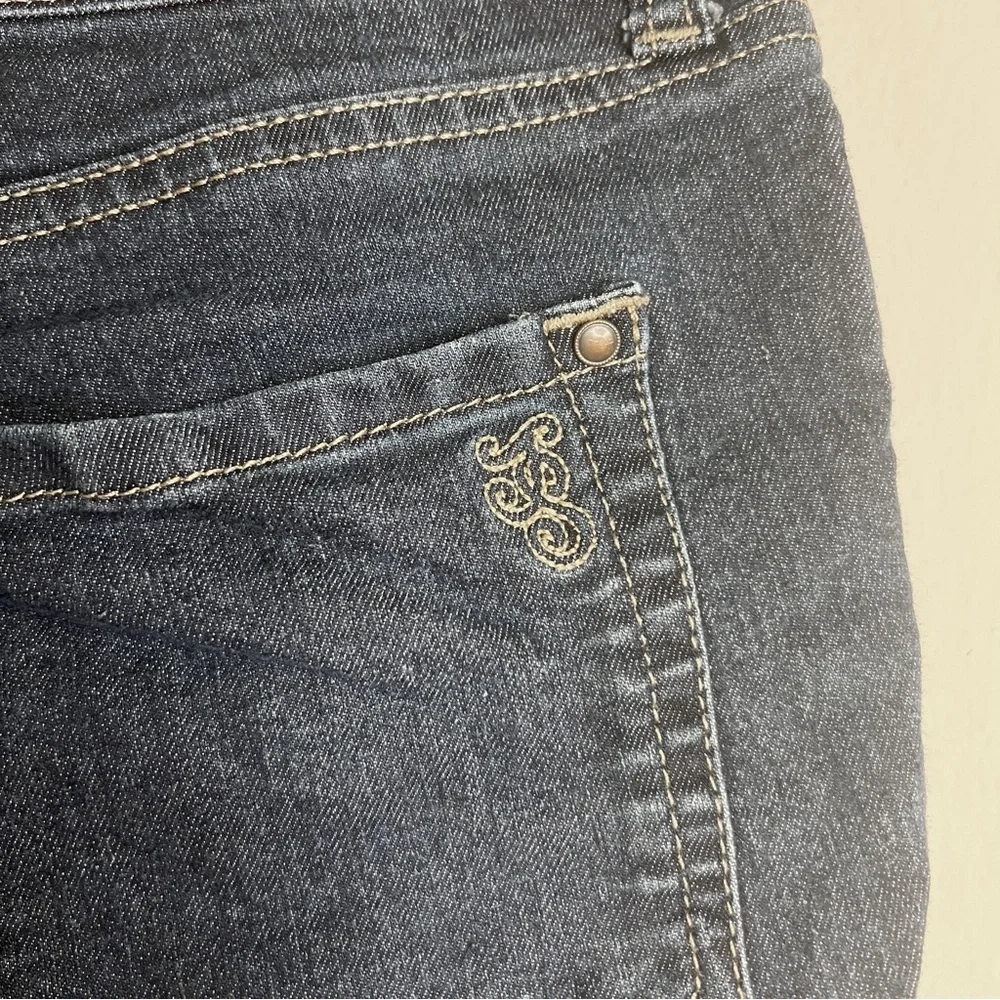 Jessica Simpson High Rise Dark Wash Denim Shorts - Picture 3 of 7